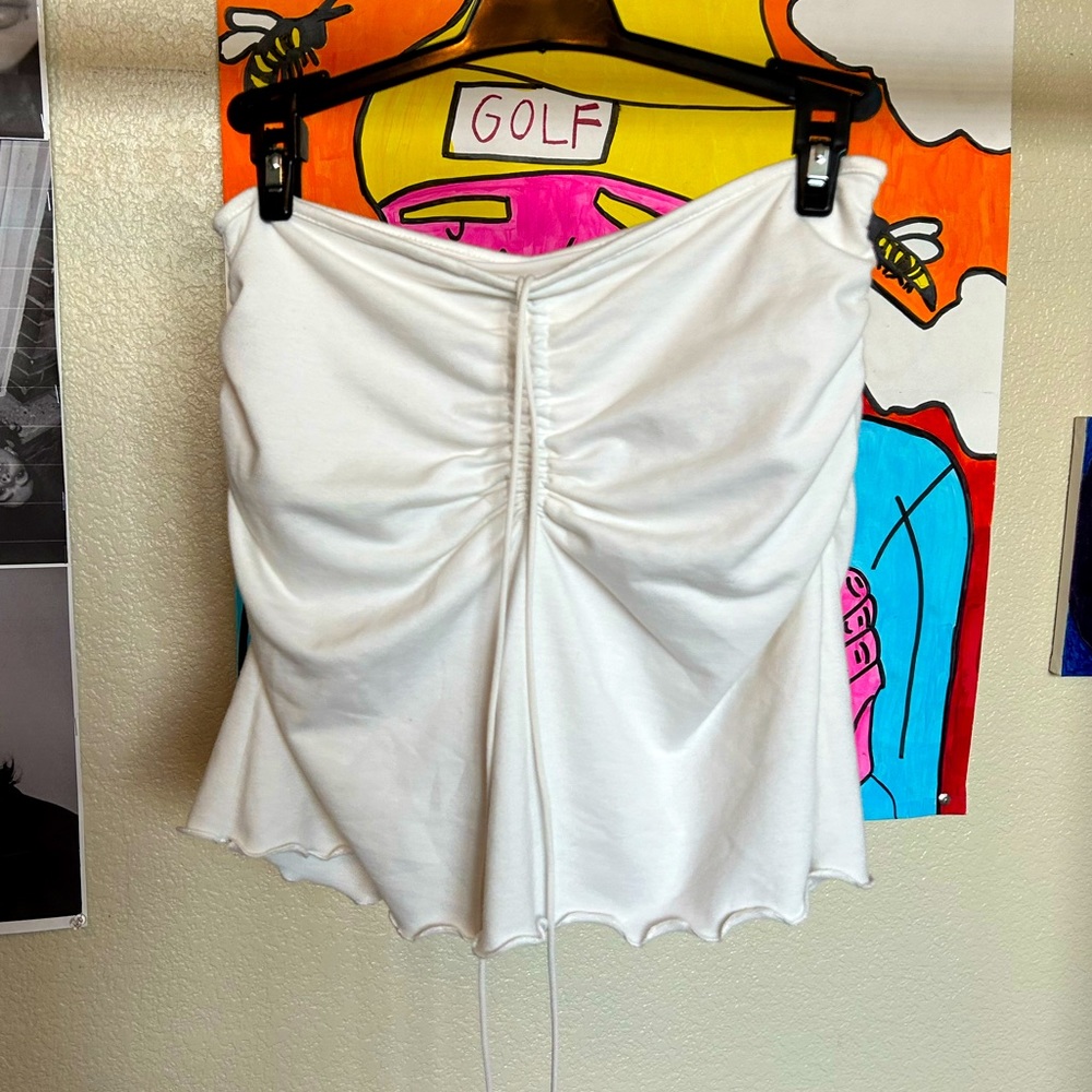 Y2K WHITE SKIRT